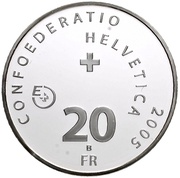 20 Francs Geneva Motor Show; trial obverse image