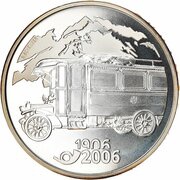 20 Francs PostBus, Switzerland, 2006 reverse image