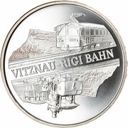 20 Francs Vitznau-Rigi Railway, Switzerland, 2008 reverse image