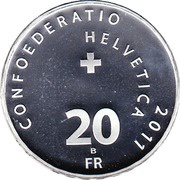 20 Francs Max Frisch obverse image