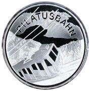 20 Francs Pilatus Railway, Switzerland, 2011 reverse image