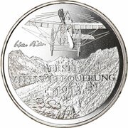 20 Francs Transalpine flight reverse image