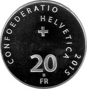 20 Francs Solar Impulse obverse image