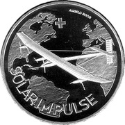 20 Francs Solar Impulse, Switzerland, 2015 reverse image