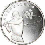 20 Francs Hornussen, Switzerland, 2015 reverse image