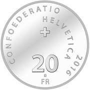 20 Francs Brass Bands obverse image