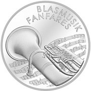 20 Francs Brass Bands, Switzerland, 2016 reverse image