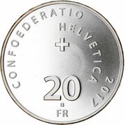 20 Francs 500 years of reformation obverse image