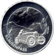 20 Francs Klausenpass, Switzerland, 2018 reverse image