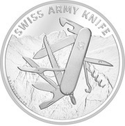 20 Francs Swiss Army Knife, Switzerland, 2018 reverse image