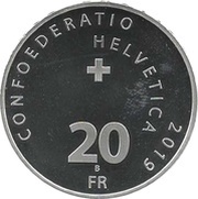 20 Francs Bluemlisalp steamship obverse image
