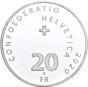 20 Francs Roger Federer obverse image