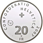 20 Francs Roger Federer obverse image