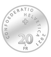 20 Francs Friedrich Dürrenmatt obverse image