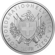 20 Francs Swiss Shooting Sport Federation obverse image