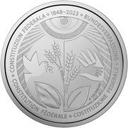 20 Francs 175 years of the Federal Constitution, Switzerland, 2023 reverse image