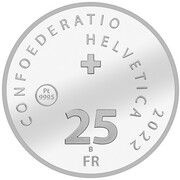 25 Francs Platinum obverse image