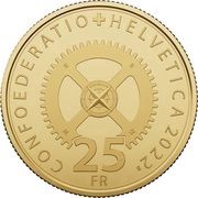 25 Francs Time Machine obverse image