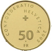 50 Francs Geneva Motor Show obverse image