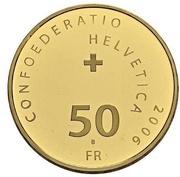 50 Francs Pontifical Swiss Guard obverse image
