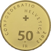 50 Francs Gotthard Mail Coach obverse image