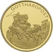 50 Francs Gotthard Mail Coach, Switzerland, 2013 reverse image