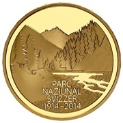 50 Francs Swiss National Park, Switzerland, 2014 reverse image