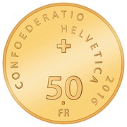 50 Francs Gottardo 2016 obverse image