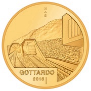50 Francs Gottardo 2016, Switzerland, 2016 reverse image