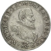 1 Thaler - Matthias II Three emperors Prague obverse image