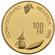 100 Francs Wine Festival obverse image