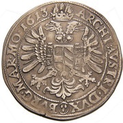 1 Thaler - Matthias II Kuttenberg, Bohemia, 1613-1619 reverse image