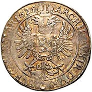 1 Thaler - Ferdinand II Prague, Bohemia, 1623-1638 reverse image