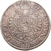1 Thaler - Ferdinand III Prague, Bohemia, 1638-1641 reverse image