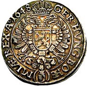 1 Thaler - Ferdinand III Prague, Bohemia, 1641-1656 reverse image