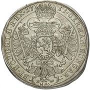 1 Thaler - Joseph I Kuttenberg, Bohemia, 1710 reverse image