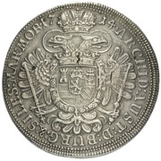 1 Thaler - Charles VI Prague, Bohemia, 1713-1714 reverse image