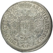1 Thaler - Charles VI Prague, Bohemia, 1726-1727 reverse image