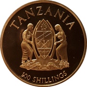 100 Shillings Canonization obverse image