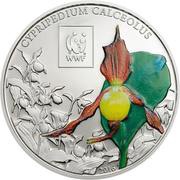 100 Shillings Lady’s Slipper Orchid, Tanzania, 2016 reverse image