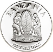 100 Shillings Mountain Gorilla obverse image