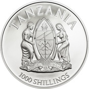 1000 Shillings Cheetah obverse image