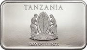 1000 Shillings The Three Wise Monkeys obverse image