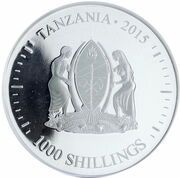 1000 Shillings Evolution of Time obverse image