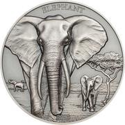 1000 Shillings Elephant, Tanzania, 2016 reverse image