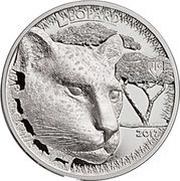 1000 Shillings Serengeti Leopard, Tanzania, 2017 reverse image
