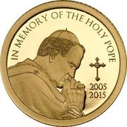1500 Shillings Pope Benedict XVI, Tanzania, 2015 reverse image