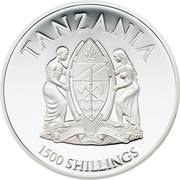 1500 Shillings Black Panther obverse image