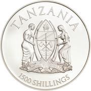 1500 Shillings African Lion obverse image