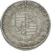 2 Thalers - Matthias II Prague, Bohemia, 1611-1612 reverse image